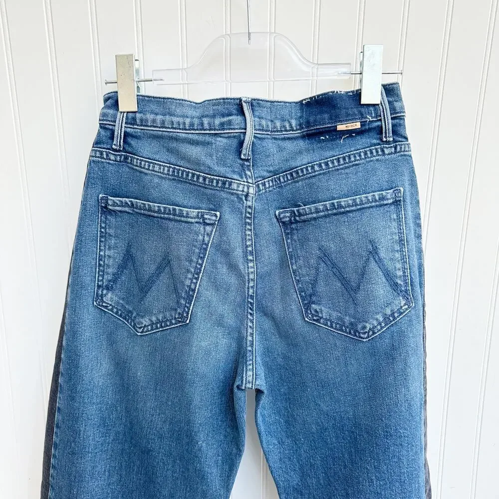 Mother Half Pipe Flood Two-Tone Barrel Jeans - 26 - Picture 8 of 10